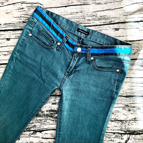 HP💘Teal Low Rise Straight Legs Jeans_S/24/25 - Picture 3 of 8